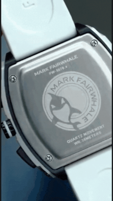 Men’s Premium Sport Chronograph – White Silicone Strap